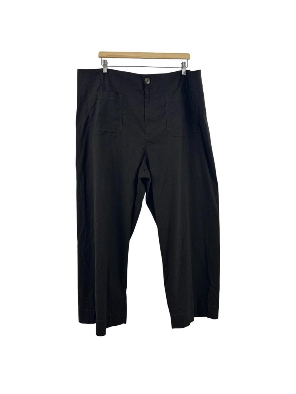 Maeve The Collette Cropped Wide-Leg Brown Pants Women's Size 24